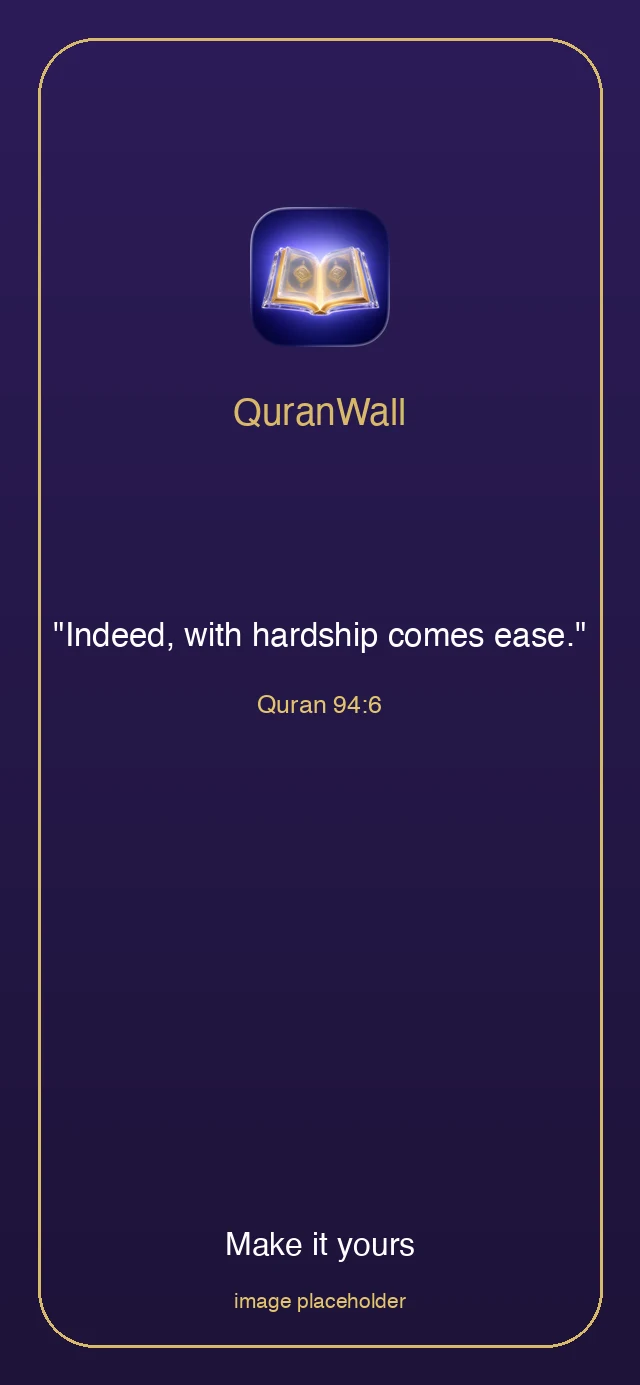 QuranWall customization with fonts and color options